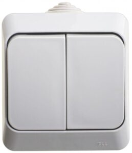Выключатель 2-кл. ОП Этюд 10А IP44 10AX сер. SE BA10-042C — изображение 4
