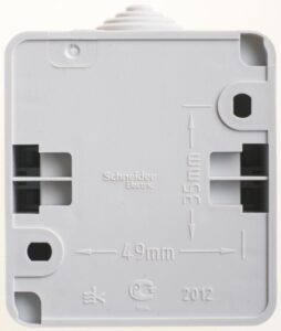 Переключатель проходной 1-кл. ОП Этюд 10А IP44 10AX сер. SE BA10-046C — изображение 2