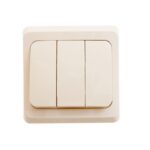 Выключатель 3-кл. СП Этюд 10А IP20 крем. SE BC10-003K — изображение 2
