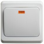 Переключатель проходной 1-кл. СП Этюд 10А IP20 с подсветкой бел. SE BC10-007B — изображение 2