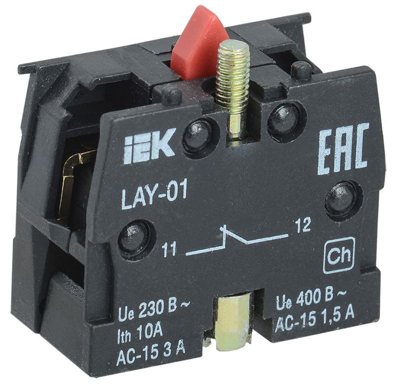 BDK11_1.jpeg Блок контактный 1р для LAY5 KARAT IEK BDK11 — изображение 1