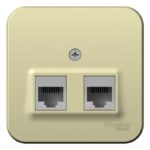 Розетка компьютерная 2-м ОП Blanca RJ45 кат.5E с изолир. пластиной беж. SE BLNIA045457 — изображение 2