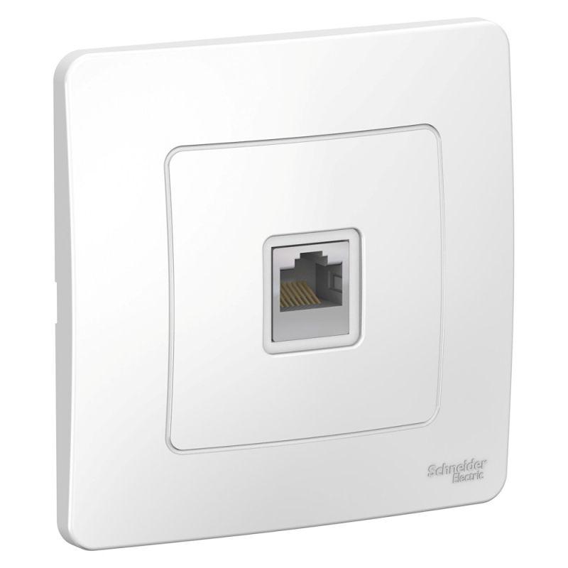 BLNIS045001_2.jpeg Розетка компьютерная 1-м СП Blanca RJ45 кат.5E бел. SE BLNIS045001 — изображение 1