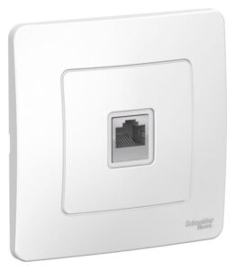 Розетка компьютерная 1-м СП Blanca RJ45 кат.5E бел. SE BLNIS045001 — изображение 2