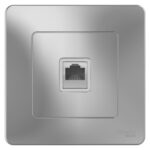 Розетка компьютерная 1-м СП Blanca RJ45 кат.5E алюм. SE BLNIS045003 — изображение 2