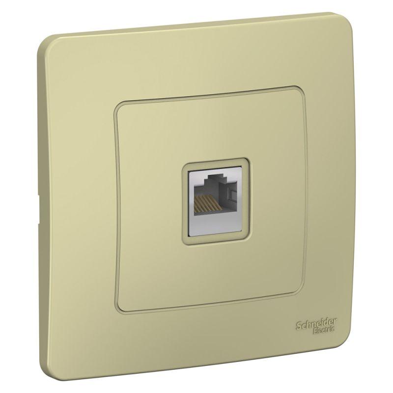 BLNIS045007_2.jpeg Розетка компьютерная 1-м СП Blanca RJ45 кат.5E беж. SE BLNIS045007 — изображение 1