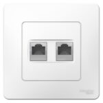 Розетка компьютерная 2-м СП Blanca RJ45 кат.5E бел. SE BLNIS045451 — изображение 2