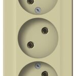 Розетка 3-м ОП Blanca 16А IP20 250В без заземл. без защ. шторок с изолир. пластиной беж. SE BLNRA000317 — изображение 4