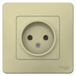 Розетка 1-м СП Blanca 16А IP20 250В без заземл. без защ. шторок беж. SE BLNRS000017 — изображение 2
