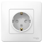 Розетка 1-м СП Blanca 16А IP20 250В с заземл. защ. шторки бел. SE BLNRS001111 — изображение 2