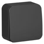 Выключатель 1-кл. ОП Blanca 10А IP20 (сх. 1) 250В с изолир. пластиной антрацит SE BLNVA101016 — изображение 2