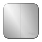 Выключатель 2-кл. ОП Blanca 10А IP20 (сх. 5) 250В с изолир. пластиной алюм. SE BLNVA105013