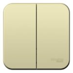Выключатель 2-кл. ОП Blanca 10А IP20 (сх. 5) 250В с изолир. пластиной беж. SE BLNVA105017 — изображение 4
