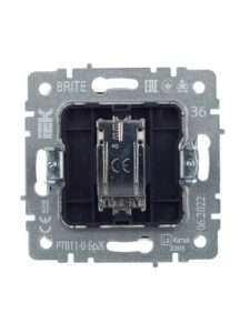 Розетка телевизионная оконечная TV СП Brite РТВ11-0-БрЖ механизм жемчуж. IEK BR-A10-O-K36 — изображение 8