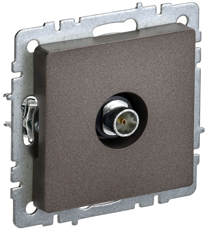 BR-A10-O-K45_1.jpeg Розетка телевизионная оконечная TV СП Brite РТВ11-0-БрТБ механизм бронза IEK BR-A10-O-K45 — изображение 1