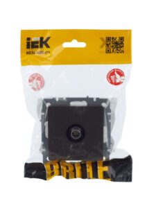 Розетка телевизионная оконечная TV СП Brite РТВ11-0-БрТБ механизм бронза IEK BR-A10-O-K45 — изображение 6