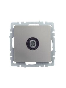 Розетка телевизионная оконечная TV СП Brite РТВ11-0-БрС механизм сталь IEK BR-A10-O-K46 — изображение 7