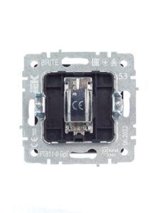 Розетка телевизионная оконечная TV СП Brite РТВ11-0-БрГ механизм графит IEK BR-A10-O-K53 — изображение 4