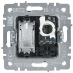 Розетка компьютерная + телевизионная 2-м Brite РТВ/РК12-БрБ RJ45 кат.5E + TV механизм бел. IEK BR-AK20-1-K01 — изображение 7