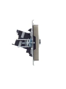 Розетка компьютерная + телевизионная 2-м Brite РТВ/РК12-БрШ RJ45 кат.5E + TV механизм шампань IEK BR-AK20-1-K37 — изображение 6