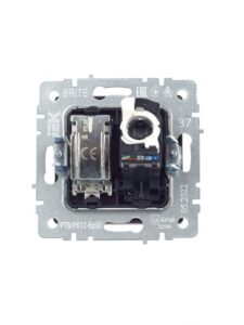 Розетка компьютерная + телевизионная 2-м Brite РТВ/РК12-БрШ RJ45 кат.5E + TV механизм шампань IEK BR-AK20-1-K37 — изображение 3