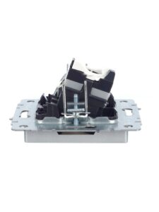 Розетка компьютерная + телевизионная 2-м Brite РТВ/РК12-БрА RJ45 кат.5E + TV механизм алюм. IEK BR-AK20-1-K47 — изображение 5