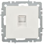 Розетка компьютерная Brite RJ45 кат.5E РК10-БрБ механизм бел. IEK BR-K10-1-K01-PRO — изображение 4
