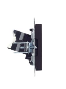 Розетка компьютерная СП RJ45 кат.5E BRITE РК10-БрЧ механизм черн. IEK BR-K10-1-K02 — изображение 2