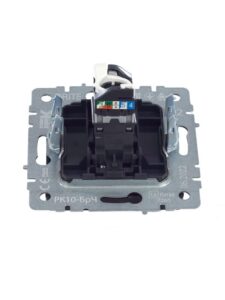 Розетка компьютерная СП RJ45 кат.5E BRITE РК10-БрЧ механизм черн. IEK BR-K10-1-K02 — изображение 4