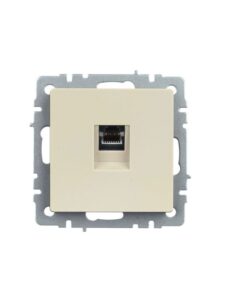 Розетка компьютерная СП RJ45 кат.5E BRITE РК10-БрКр механизм беж. IEK BR-K10-1-K10 — изображение 6