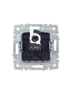 Розетка компьютерная СП RJ45 кат.5E BRITE РК10-БрКр механизм беж. IEK BR-K10-1-K10 — изображение 7