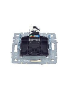 Розетка компьютерная СП RJ45 кат.5E BRITE РК10-БрКр механизм беж. IEK BR-K10-1-K10 — изображение 4