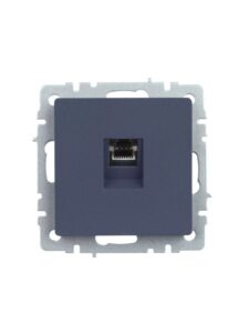 Розетка компьютерная СП RJ45 кат.5E BRITE РК10-БрМ механизм маренго IEK BR-K10-1-K35 — изображение 6