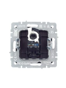 Розетка компьютерная СП RJ45 кат.5E BRITE РК10-БрМ механизм маренго IEK BR-K10-1-K35 — изображение 7