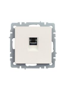 Розетка компьютерная СП RJ45 кат.5E BRITE РК10-БрЖ механизм жемчуж. IEK BR-K10-1-K36 — изображение 6