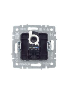 Розетка компьютерная СП RJ45 кат.5E BRITE РК10-БрЖ механизм жемчуж. IEK BR-K10-1-K36 — изображение 3