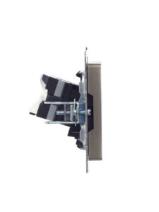 Розетка компьютерная СП RJ45 кат.5E BRITE РК10-БрШ механизм шампань IEK BR-K10-1-K37 — изображение 8