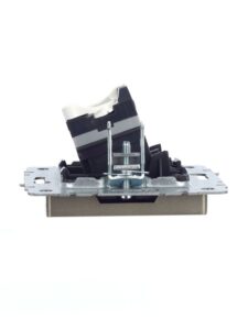 Розетка компьютерная СП RJ45 кат.5E BRITE РК10-БрШ механизм шампань IEK BR-K10-1-K37 — изображение 5