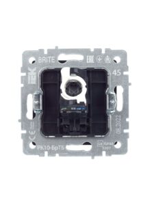 Розетка компьютерная СП RJ45 кат.5E BRITE РК10-БрТБ механизм бронза IEK BR-K10-1-K45 — изображение 7