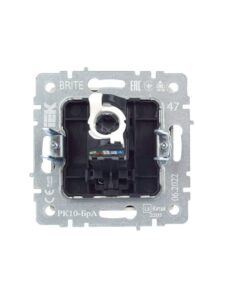 Розетка компьютерная СП RJ45 кат.5E BRITE РК10-БрА механизм алюм. IEK BR-K10-1-K47 — изображение 8