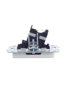 Розетка компьютерная СП RJ45 кат.5E BRITE РК10-БрА механизм алюм. IEK BR-K10-1-K47 — изображение 5