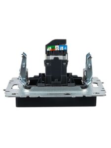 Розетка компьютерная СП RJ45 кат.5E BRITE РК10-БрГ механизм графит IEK BR-K10-1-K53 — изображение 2