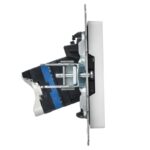 Розетка компьютерная СП BRITE РК10-БрАБ RJ45 кат.5E механизм арктич. бел. IEK BR-K10-1-K91 — изображение 3
