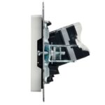 Розетка компьютерная двойн. СП RJ45 кат.5E BRITE РК10-2-БрБ механизм бел. IEK BR-K20-1-K01 — изображение 3