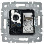 Розетка двойная СП RJ11+RJ45 кат.5E BRITE РК/Т12-БрБ механизм бел. IEK BR-KT20-O-1-K01 — изображение 7