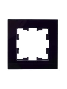 Рамка 1-м BRITE РУ-1-2-БрЧ стекло черн. IEK BR-M12-G-K02 — изображение 5