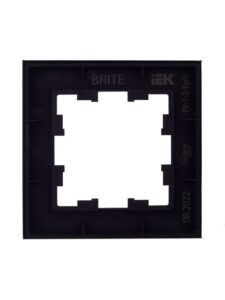 Рамка 1-м BRITE РУ-1-2-БрЧ стекло черн. IEK BR-M12-G-K02 — изображение 6