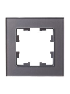 Рамка 1-м BRITE РУ-1-2-БрСе стекло сер. IEK BR-M12-G-K03 — изображение 4
