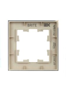 Рамка 1-м BRITE РУ-1-2-БрВа стекло ванильн. IEK BR-M12-G-K10 — изображение 7