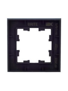 Рамка 1-м BRITE РУ-1-2-БрТБ стекло темн. бронза IEK BR-M12-G-K45 — изображение 3
